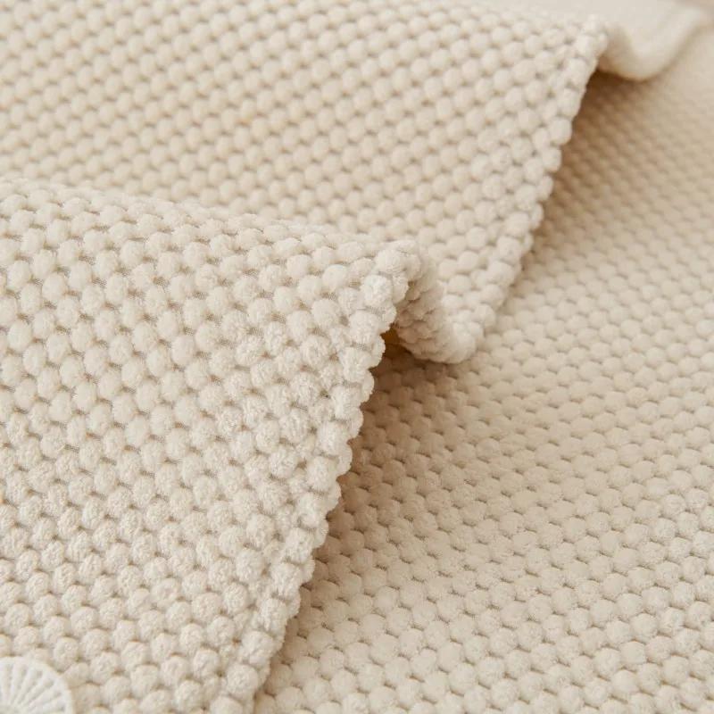 Winter Plush Couch Cushion Solid Color Splicing Sofa Cover Living Room Sofa Cushions Simple Non-Slip Sofa Backrest Armrest Cover