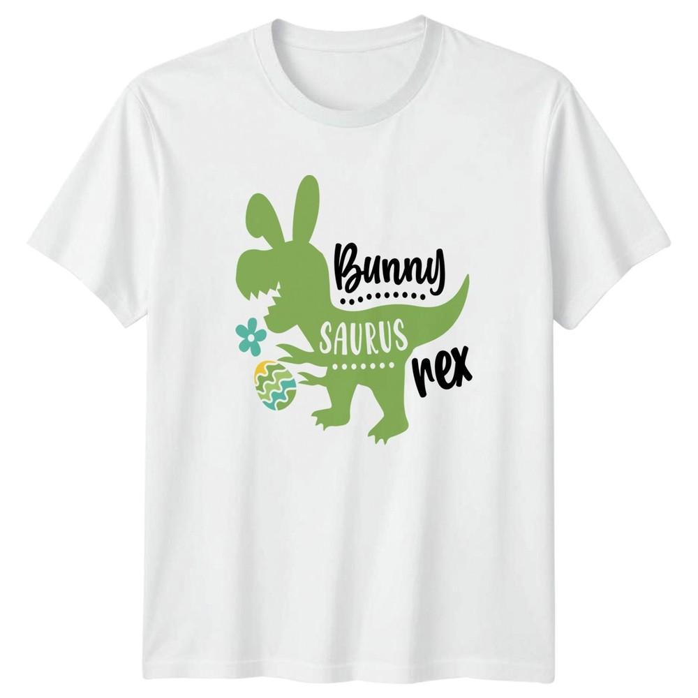 Bunny Saurus Rex TShirt Dinosaur Easter Seasonal Gift For Him And Her S