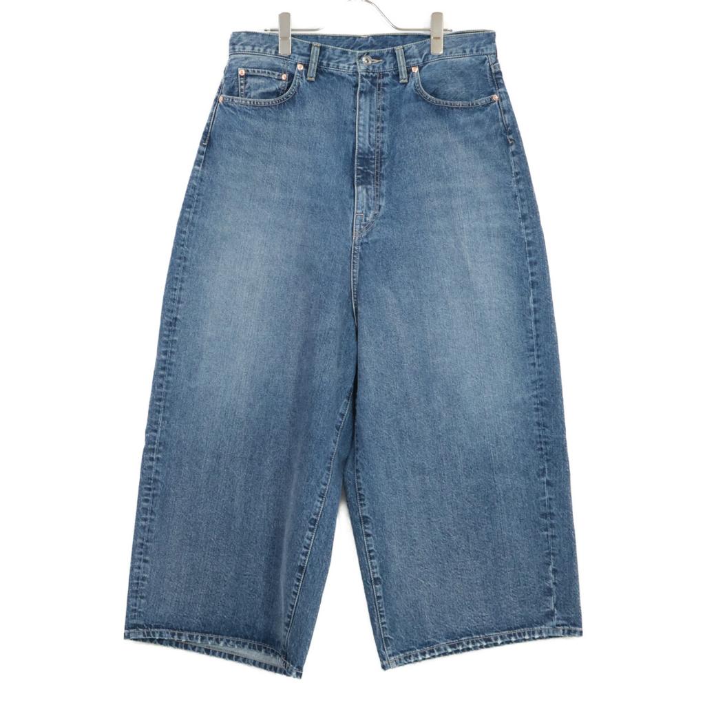 RhodolirioN QT1040 Indigo 5 Pockets Sarrouel Pants Bargain Denim Pants Bottoms 1 blueUsed