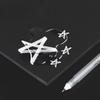 3/5Pcs White Gel Pen 0.8mm Highlight Marker Pen Black Cardboard Manga Painting Pen Art Sketch Drawing Stationery