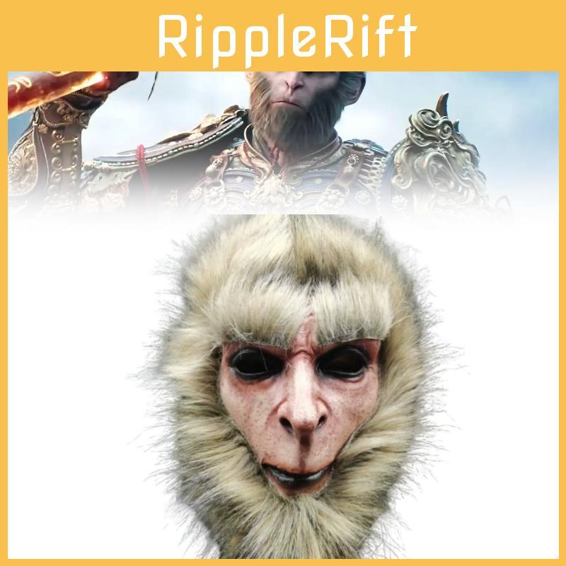 Black Myth Wukong Latexmaske Cosplay Kostüm Party Requisite für Halloween und Karneval