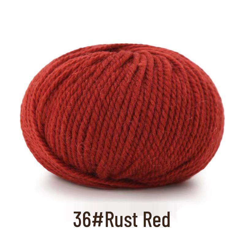 Yak Down 3-Strand Wool Yarn for Hand-Knitted Medium-Thick Sweaters, Cardigans, Scarves, and Hats