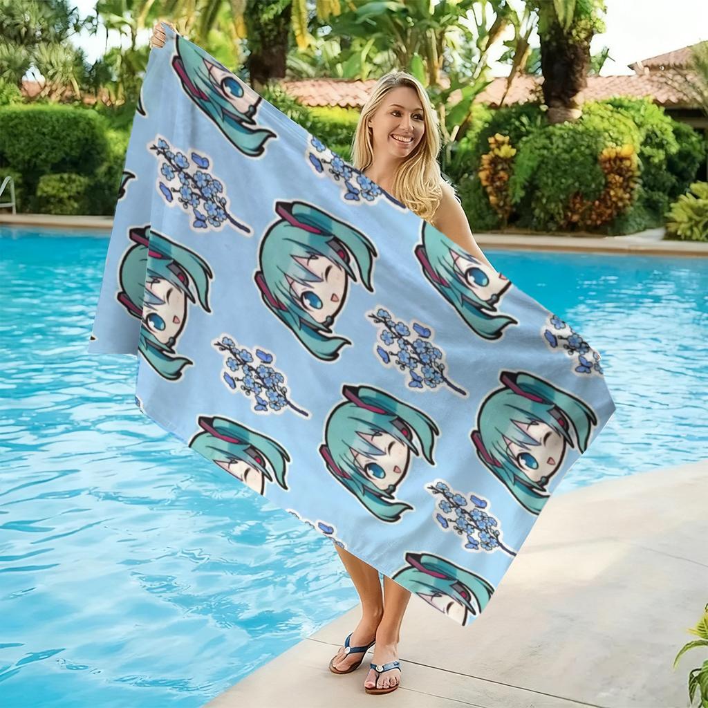 Cartoon Beach Towel Quick-drying Super Absorbent M-MikueS-ES Towel Suitable for Beach Vacation Pool Gym Summer Gift for Friends