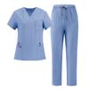 Abbigliamento da Lavoro Nero Bellezza SPA Abiti Medici Uniformi Uomo Donna Dentista Clinica Veterinaria Abiti da Lavoro Uniformi Chirurgiche Set Scrubs