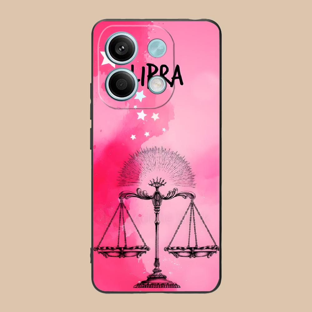Zodiac Sign Libra Phone Case for POCO F8 F7 F6 F5 F4 F3 F2 Pro GT C75 C71 C65 C61 C40 Pro Ultra Soft TPU Shockproof Cover
