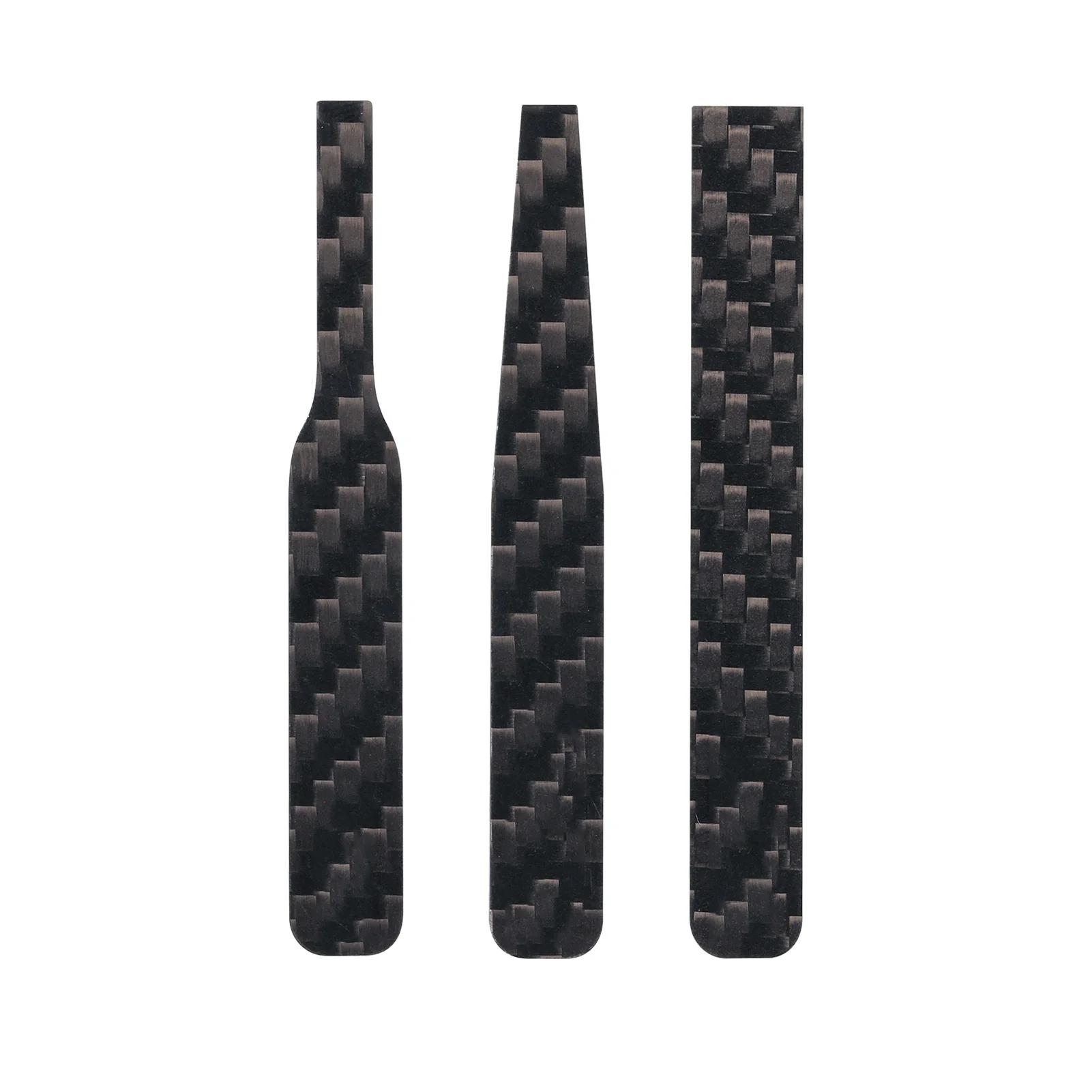 DSPIAE CFB-S01 CFB-S02 CFB-S03 Lrregular Carbon Fiber Sanding Stick Black Abrasive Tools 3Pcs/set
