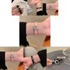 Fashionable Gemstone Leather Bracelet Sweet And Cool Style For Social Media Stars