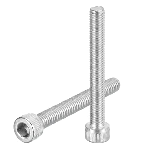 

uxcell M6-1x50 Hex Socket Head Bolts, 304 Stainless Steel, Rust-Proof, Fully Threaded, Socket Screws for Road Bikes, Mountain Bikes, Cars, and Motorcy