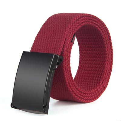 Candy Color Simple FashionMen's and Women's Pant Belt Canvas Belt Men's and Women's Solid Color
