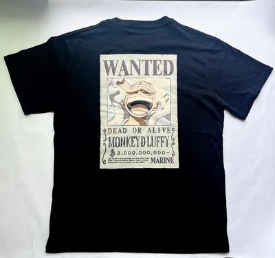 100% Baumwolle TOPS UNISEX T-SHIRTS HERREN DAMEN T-Shirt Maglietta Anime Monkey D Luffy Gummi Gear 5 Manifest Gesucht One Piece