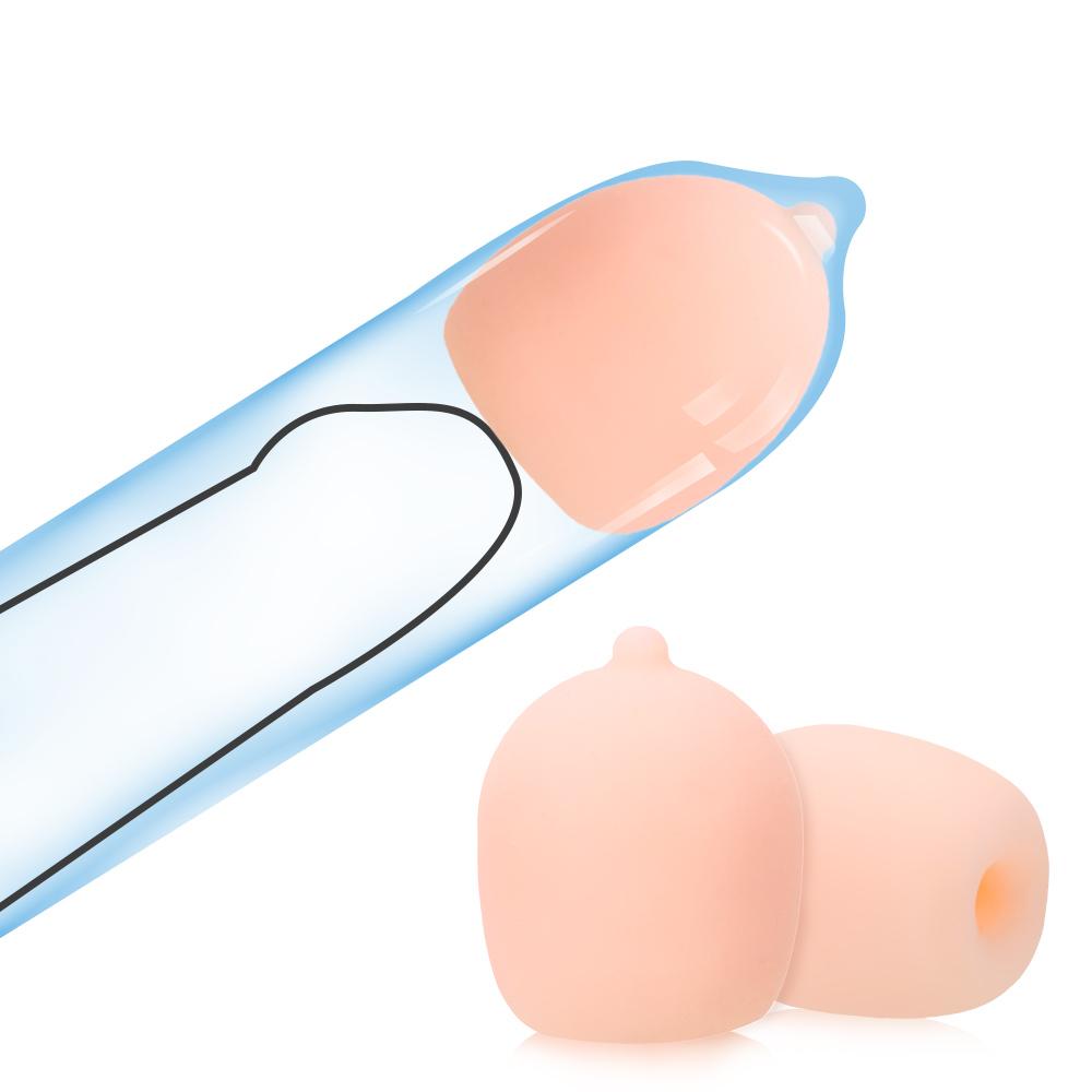 Reusable Normal Condom Head Attachment Ball Penis Enlargement Extender Beads Erotic Sex Toys For Men Adult Sex Products
