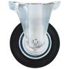 Roulettes fixes - VIDAXL - Lot de 4 - Caoutchouc - Diamètre 100 mm - Charge max 70 kg