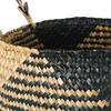 Handmade Straw Storage Baskets Rattan Flower Pot Belly Basket with Handles Folding Clothes Laundry Storage Container