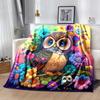 1pc Eagle Printing Lightweight Flannel Blanket, Comfortable and Warm Blanket, for Camping Sofa Bed and Couch Office, In All Seasons