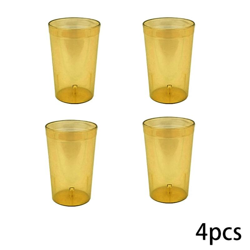 Water Drinking Cup Resistant Drinking Cups Plastic Tumblers Cola Coffee Soda Party Beverage Cup Drink Accessories 4Pcs Reusable