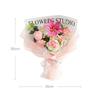 New Cotton Crochet Bouquet Sunflower Rose Woven Knitted Flower DIY Handmade Artificial Handmade Woven Bouquet Graduation Gifts