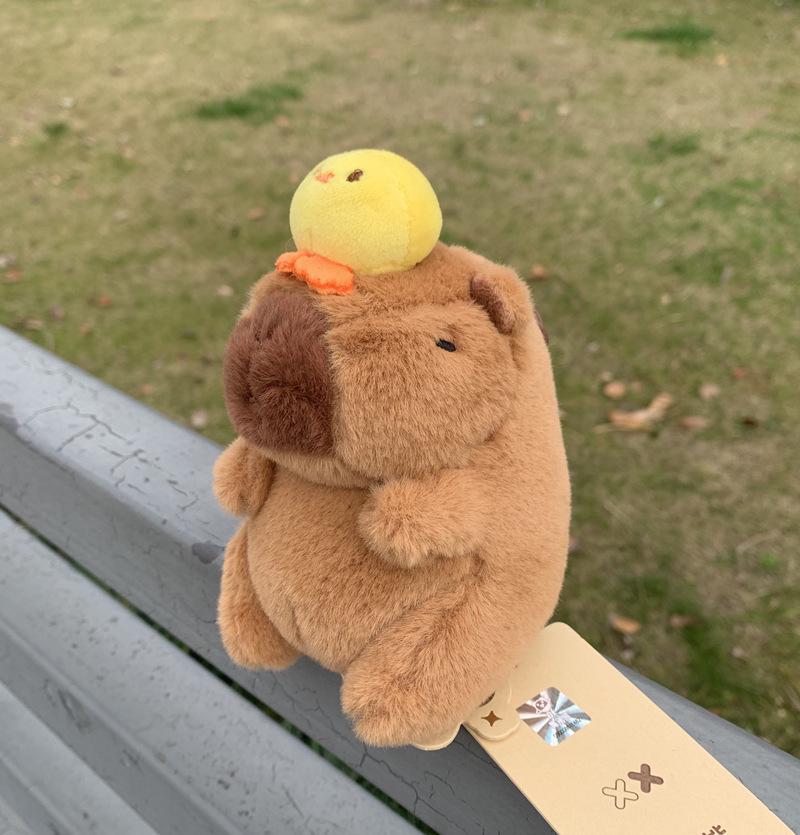 Capybara Bear Plush Keychain & Backpack Charm Genuine Guarantee (with Anti-counterfeit Label)