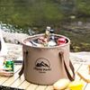 20L Outdoor Folding Bucket Waterproof Foldable Water Sink Bucket Travel Camping Water Bag Picnic Fishing Storage Box