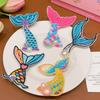 Girls New Side Clip Children's Sweet Bangs Clip Girl Baby Cute Embroidered Mermaid Style Line Up Performance Hair Card Headwear