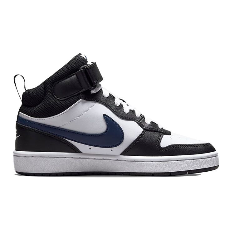 Nike Kids Court Borough Mid 2 White Black University Red DO5889-161