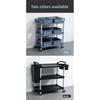 Hotel Restaurant Trolley Dish Cart Push Cart Three Tier Serving Utility Commercial Catering Vehicle Service Trolley Kitchen Cart