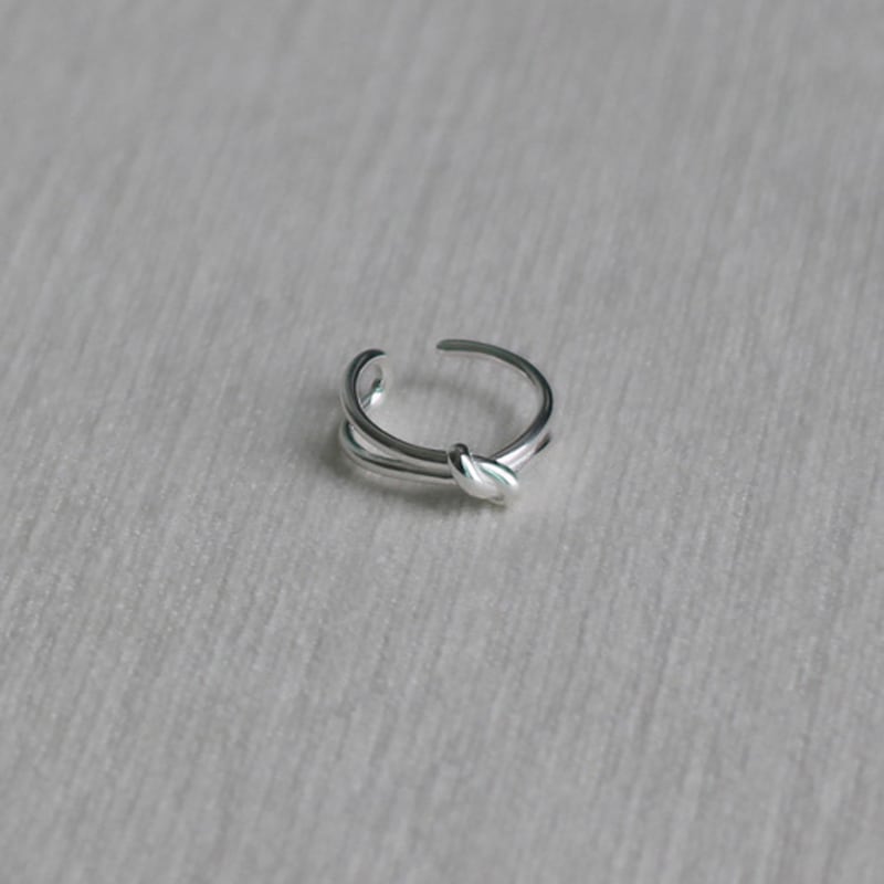 NORMALLEE [Silver 925] Ribbon Tie Baby Ring
