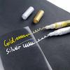 6Pcs/set 4 Colors (Black/White/Gold/Silver) Acrylic Paint Markers pen,0.7mm Extra Fine for Ceramic, Metal, Paper, Drawing, DIY