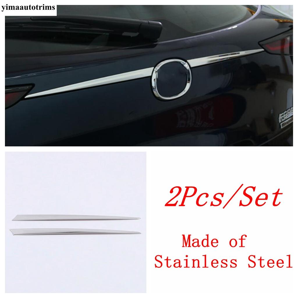 Car Rear Tailgate Trunk Door Handle Strip Decoration Cover Trim Stainless Steel Accessories Exterior For Mazda CX-30 - 2025