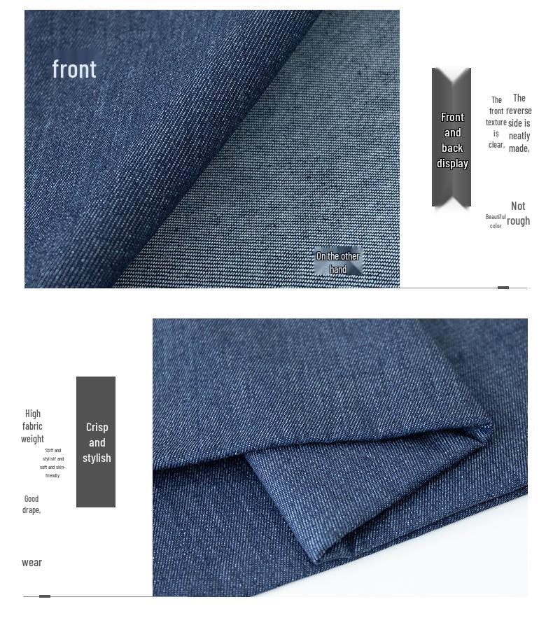 Frühlings-/Sommer-gewaschener Denim-Stoff für Kinderbekleidung, Jugendhemden, Taschen, Schuhe und Hüte - 16s reine Baumwolle