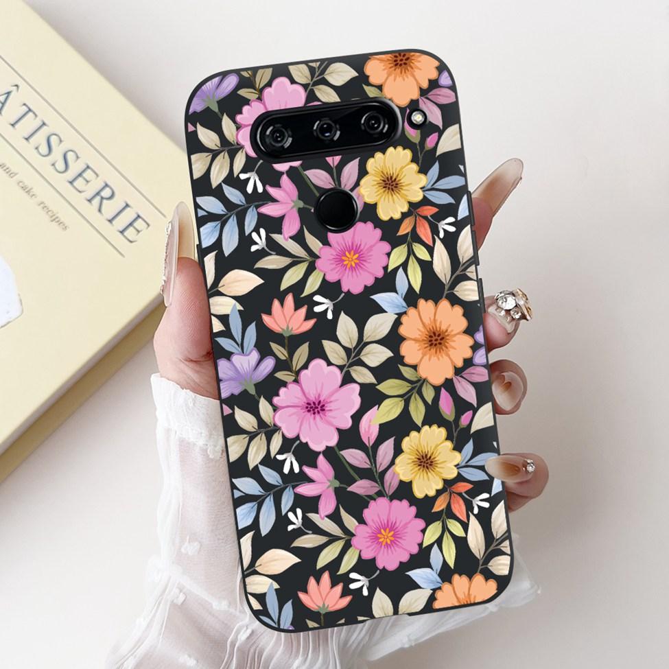 For LG V40 V50 ThinQ Case V50S ThinQ Cute Cartoon Cat Luxury Cool Shockproof Silicone Back Cover For LG V50S ThinQ 5G Phone Case