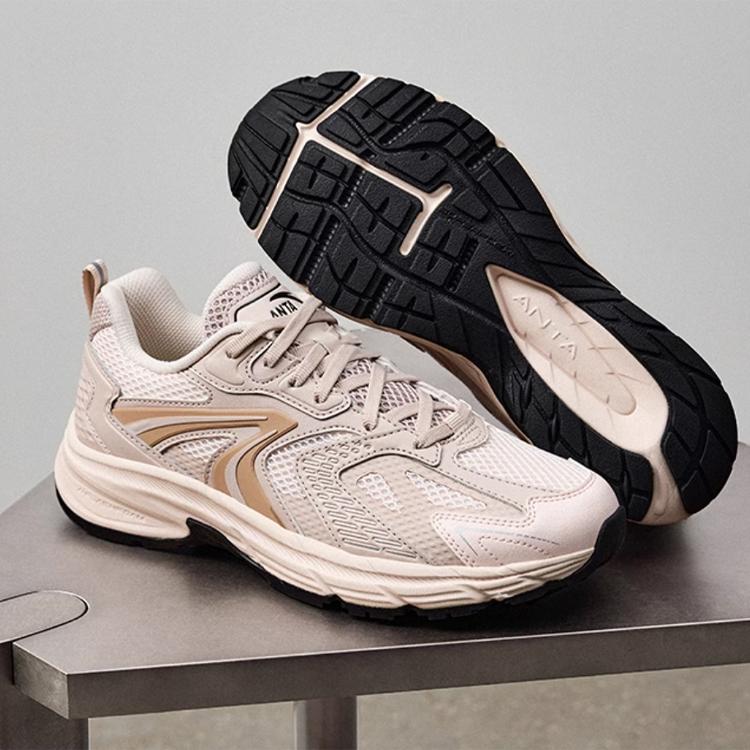 Anta AT2003 Trendy Retro Non-Slip Wear-Resistant Low-Top Casual Running Shoes Unisex sneaker Pink 922515504-3