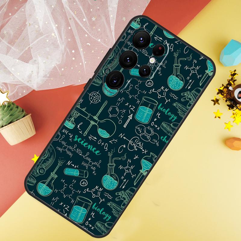 Vintage Chemielabor Handyhülle Für Samsung Galaxy S25 FE S23 S21 S20 S22 S24 S26 Ultra S10 S26 Plus Hülle Coque