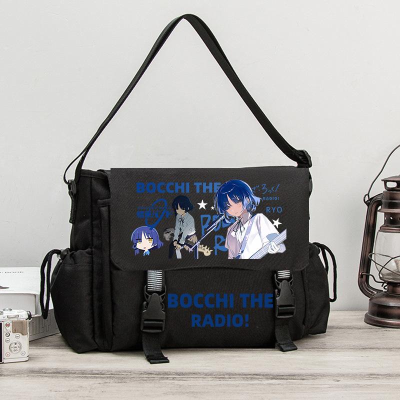Lonely Rock Joint Oblique Span Schoolbag Two-Dimensional Junior High School Student Tutoring Bag Canvas Bag Student Animation Shoulder Backpack