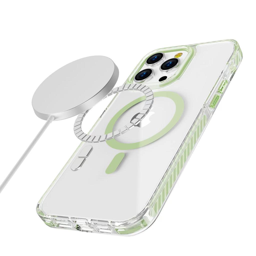 Dual-Tone Magnetic Case for iPhone 17 Pro Max and Apple 16 Plus Clear Shield