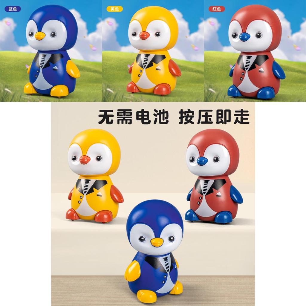 Plastic Pressing Penguin Toy With Rebound Mechanism For Kids Interactive Play