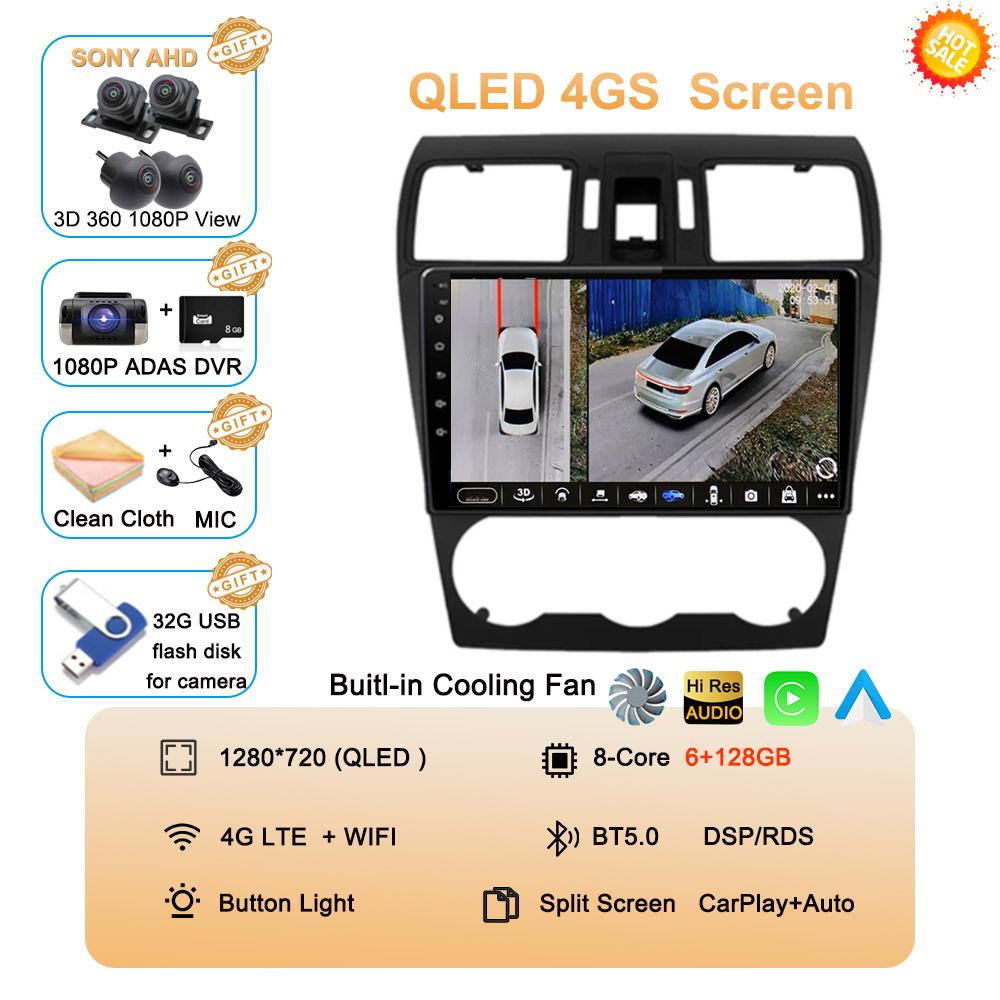 Android 14 Car Stereo Radio For Subaru Forester 4 SJ XV 2012-2015 4G Multimedia Video Player Navigation GPS Carplay 360 Camera
