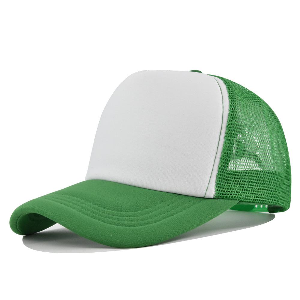 1PC Fashion Unisex Plain Baseball Cap Adjustable Trucker Flat Visor Cap Snapback Mesh Curved Men Women Casual Sun Summer Hat