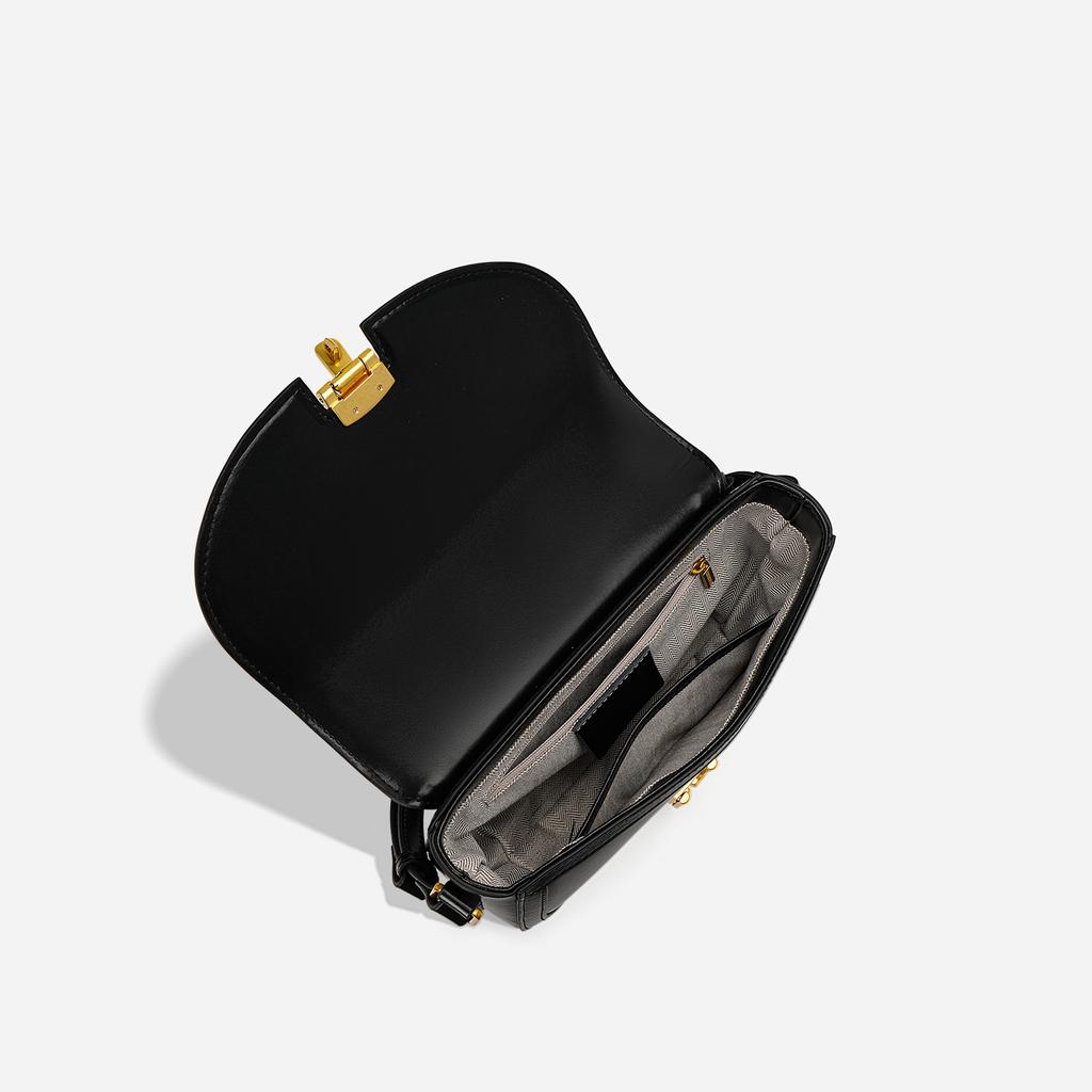 Neue vielseitige Nischen-Leder-Pendler-Umhängetasche Halbmondtasche Damen