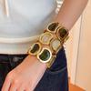 Geometric Links Women's Stretch Bracelet Stretch Fit Vintage Bangle Acrylic Bracelet  Daily Outfits