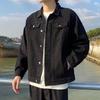 Heren Oversized Denim Jas Casual Zak Detail Knopen Streetwear Bovenkleding