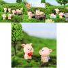 Adorable Resin Pig Figurine For Car Decor And Desktop Ornaments Creative Cartoon