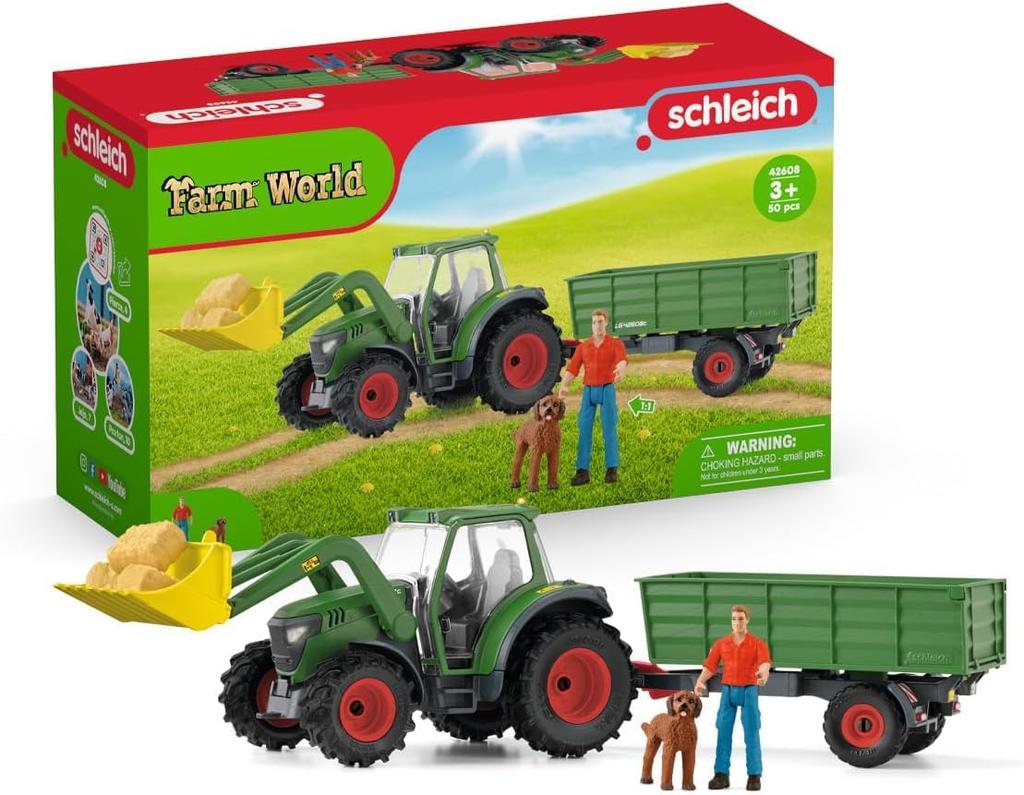 Schleich Farm World Tractor and Trailer 42608