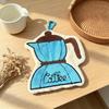 Coffee-Themed Hangable Hand Towel for Kitchen, Bath, and Kids