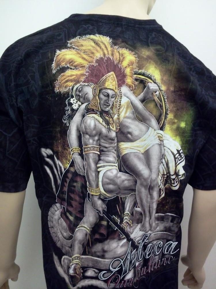 КУЛЬТУРА АЦТЕКОВ АЦТЕКСКАЯ Бесплатная доставка Новая мужская рубашка Размеры S, M, L, XL, 2XL Унисекс футболка XL