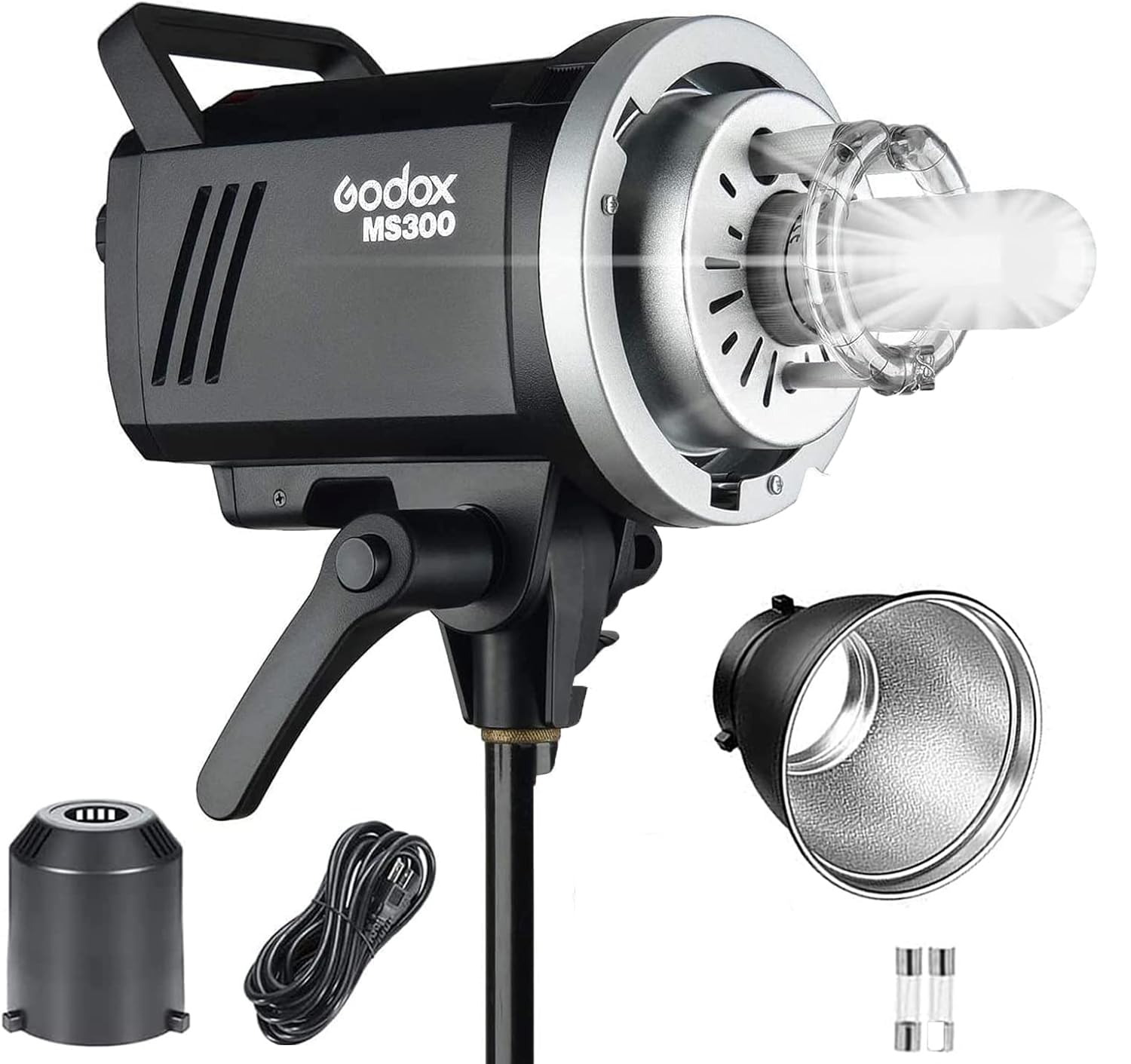 

GODOX MS300 Studio Flash 150W Shapelight Bowens Recovery Time 300W, 2.4G Wireless, Output, Anti-Flash, Installation, 5600+200K CCT, 0.1-1.8s