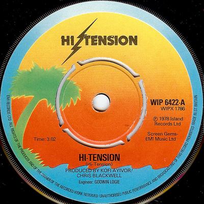 7-Zoll Schallplatte HI-TENSION - Hi-Tension WIP6422 Island Records 1978 UK Soul/Funk Gebraucht