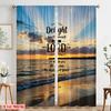 2pcs 2D Flat Printing Curtains Delight Lord Heart Psalm Fabric Without Electricity Party Decorations Perfect for Outdoor Holiday