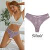 Sexy comfortabele vrouwelijke lingerie kanten ondergoed damesslipje lage taille string uitgehold G-snaar vrouwelijke onderbroek effen