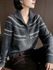 Women's High-Neck Wool Cardigan: New Autumn/Winter Style, Warm, Loose, Slimming, Versatile Knit Sweater Coat.