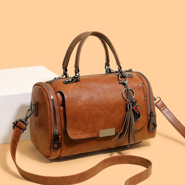 Borsa Boston Vintage da Donna a Tracolla